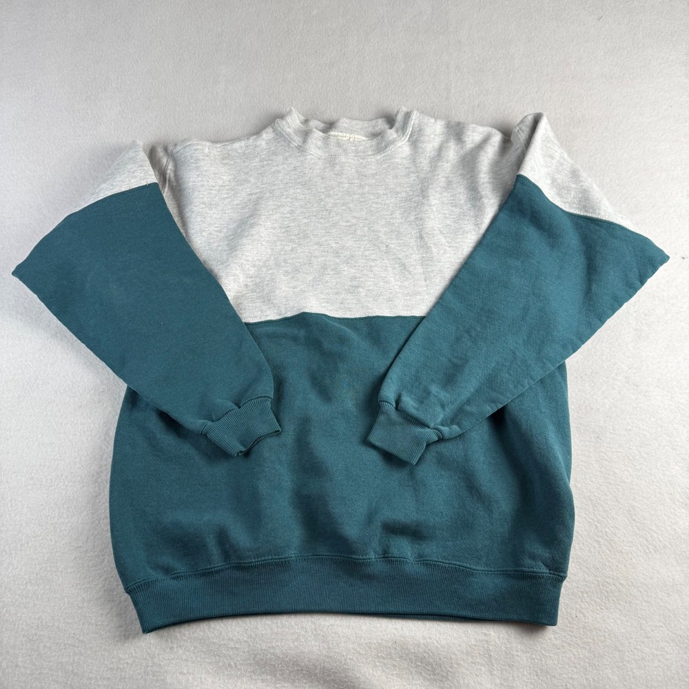 Vintage Hanes Premium Heavyweight Sweatshirt Mens Medium Colorblock USA